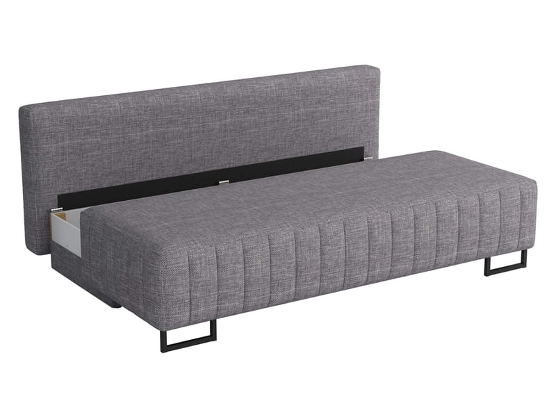 Bonsall 3-sits Bäddsoffa med förvaring - grå - Möbler - Vardagsrum - Bäddsoffor