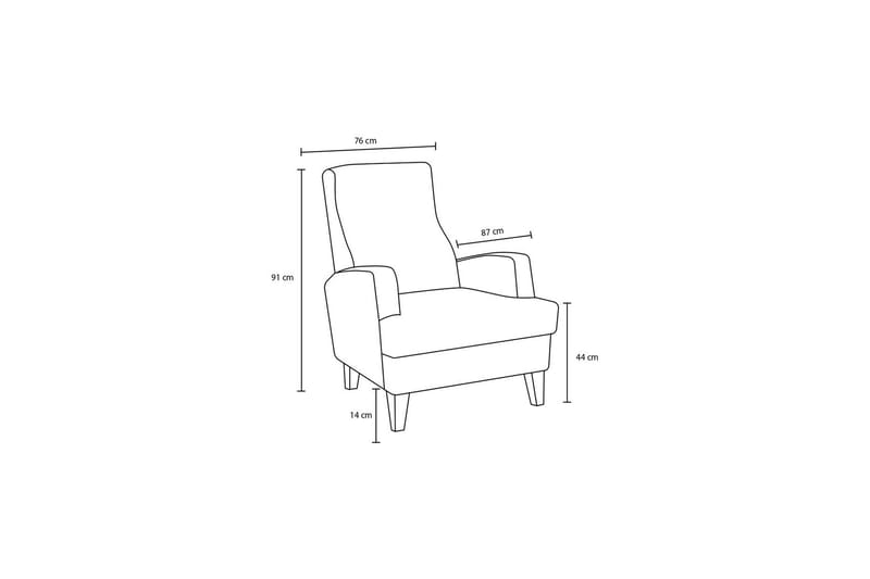 Brazil Fåtölj - Creme - Möbler - Vardagsrum - Fåtöljer