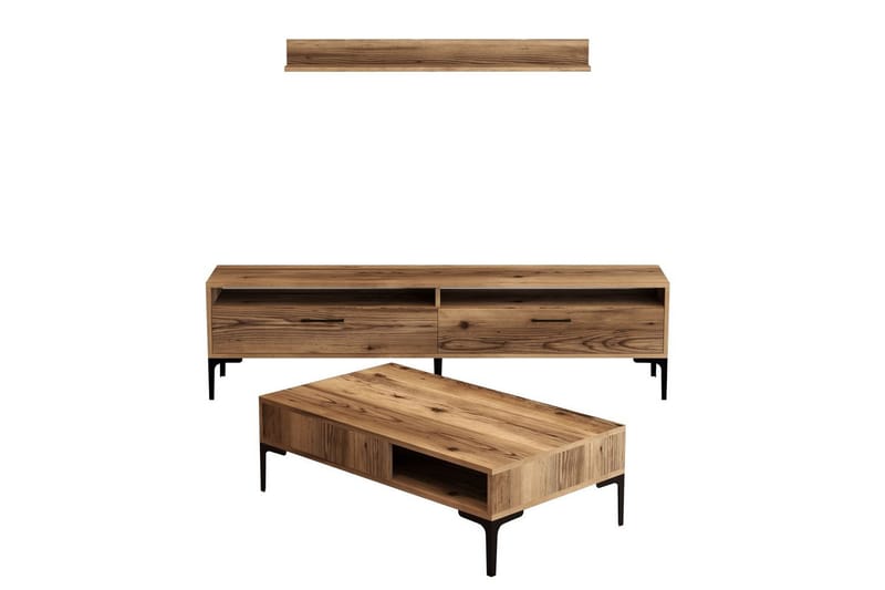 Brutorp Möbelset För Vardagsrum, Valnöt