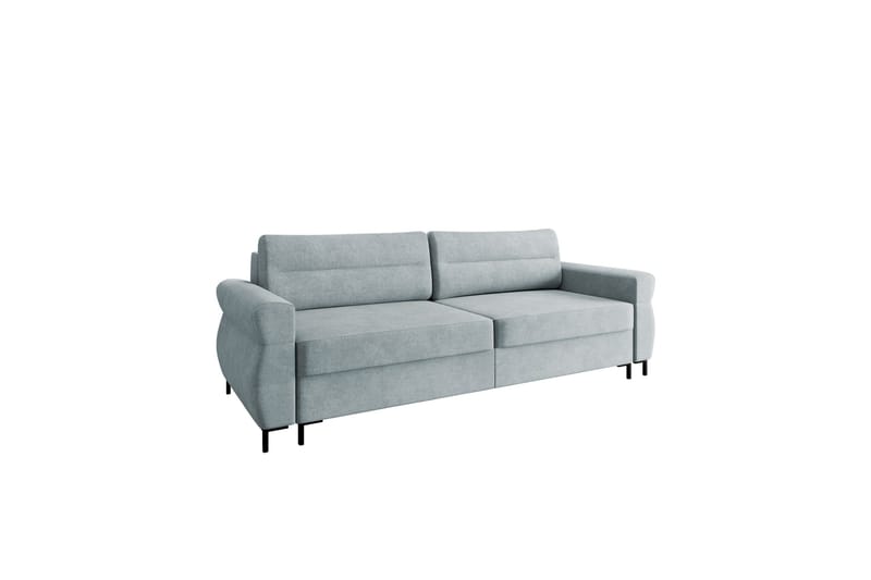 Busness Bäddsoffa 3-sits i Plysch, Grå