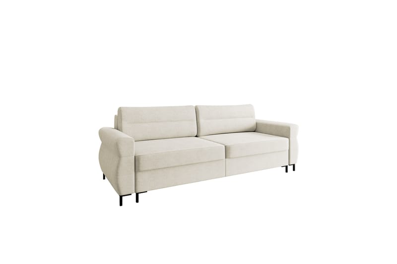 Busness Bäddsoffa 3-sits i Plysch - Beige - Möbler - Vardagsrum - Bäddsoffor