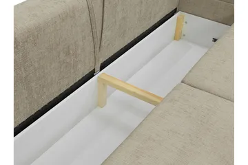 Busness Bäddsoffa 3-sits i Plysch - Beige - Möbler - Vardagsrum - Bäddsoffor