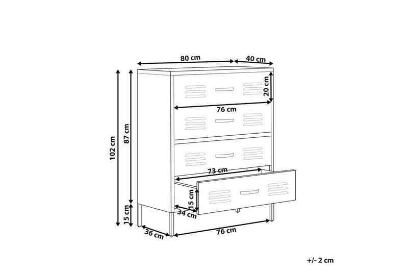 Byrå Enago Grön - Grön - Förvaring - Förvaringsmöbler - Byrå