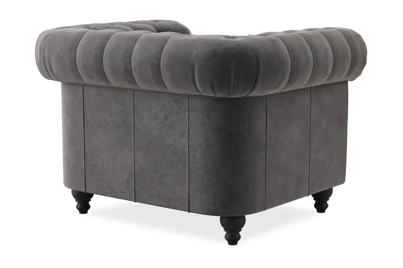 Chesterfield Deluxe Fåtölj - Mörkgrå - Möbler - Vardagsrum - Fåtöljer