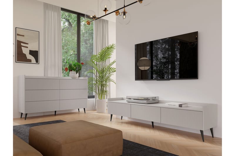 Chiku Möbelset För Vardagsrum - Beige - Möbler - Vardagsrum - Möbelset för vardagsrum