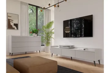 Chiku Möbelset För Vardagsrum - Beige - Möbler - Vardagsrum - Möbelset för vardagsrum