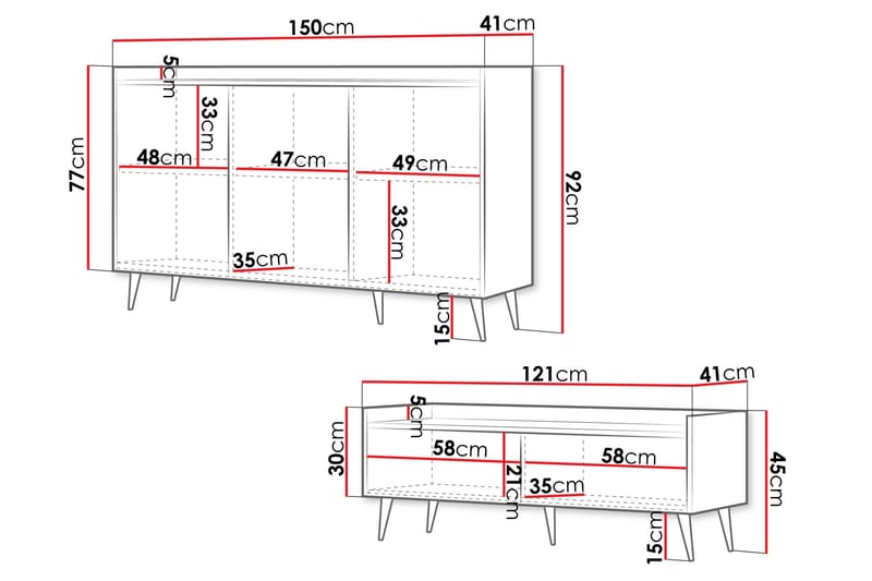 Chiku Möbelset För Vardagsrum - Beige - Möbler - Vardagsrum - Möbelset för vardagsrum