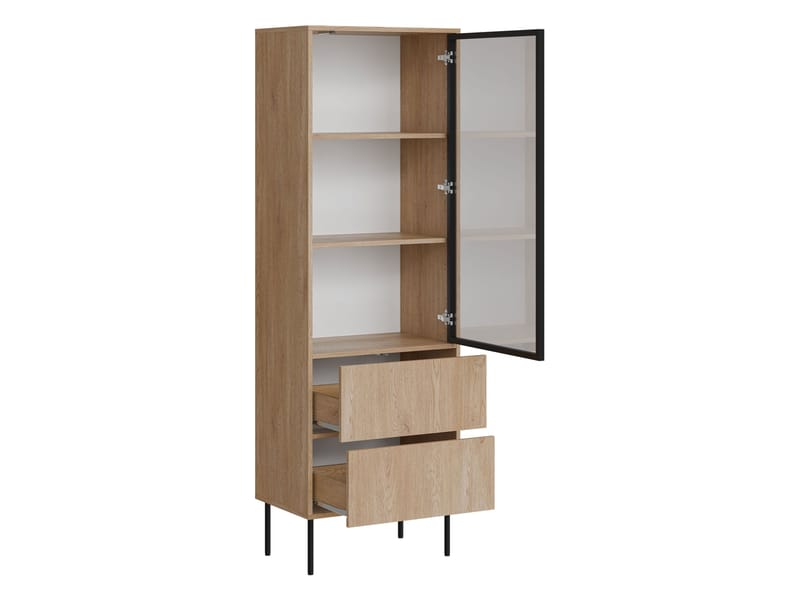 Claven Möbelset vardagsrum - Tv-bänk och vitrinskåp - beige - Möbler - Vardagsrum - Möbelset för vardagsrum