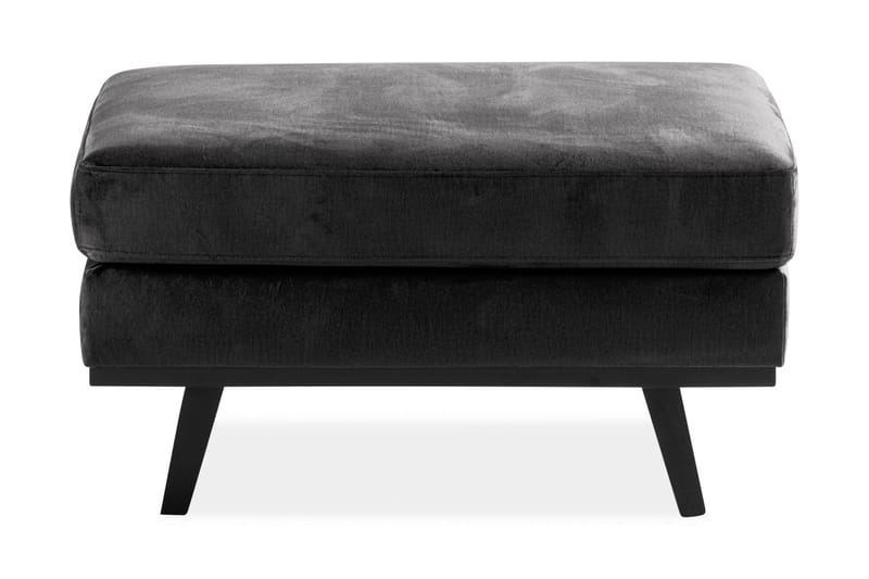 Copenhagen 5-sits Vänstervänd U-formad Soffa med Divan och Schäslong + Fotpall i Sammet - Mörkgrå - Möbler - Vardagsrum - Soffgrupper