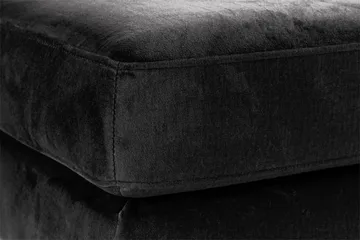 Copenhagen 5-sits Vänstervänd U-formad Soffa med Divan och Schäslong + Fotpall i Sammet - Mörkgrå - Möbler - Vardagsrum - Soffor - U-soffor