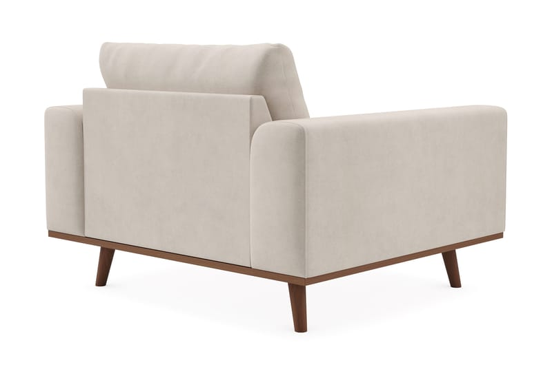 Copenhagen Premium Djup Fåtölj i Chenille - Beige - Möbler - Vardagsrum - Fåtöljer