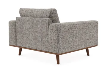 Copenhagen Premium Djup Fåtölj i Chenille - Grey - Möbler - Vardagsrum - Fåtöljer