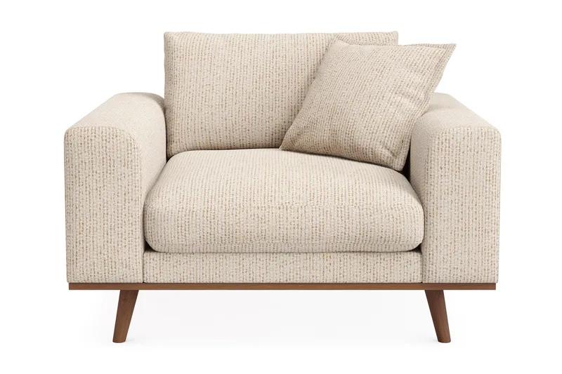 Copenhagen Premium Djup Fåtölj i Chenille - Beige - Möbler - Vardagsrum - Fåtöljer
