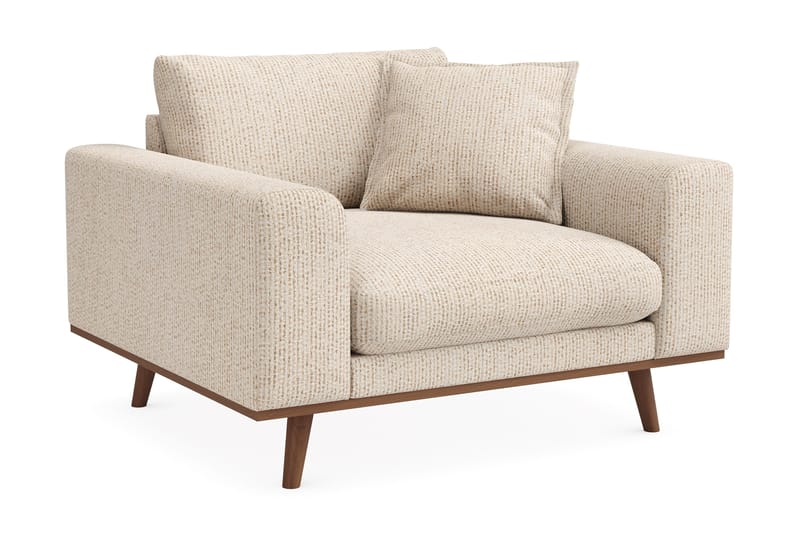Copenhagen Premium Djup Fåtölj i Chenille - Beige - Möbler - Vardagsrum - Fåtöljer