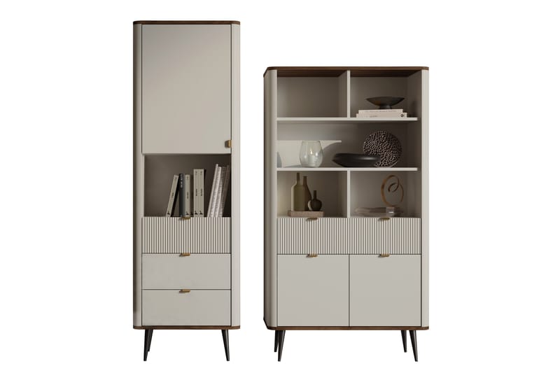 Cucina Möbelset För Vardagsrum - Beige/Brun - Möbler - Vardagsrum - Möbelset för vardagsrum