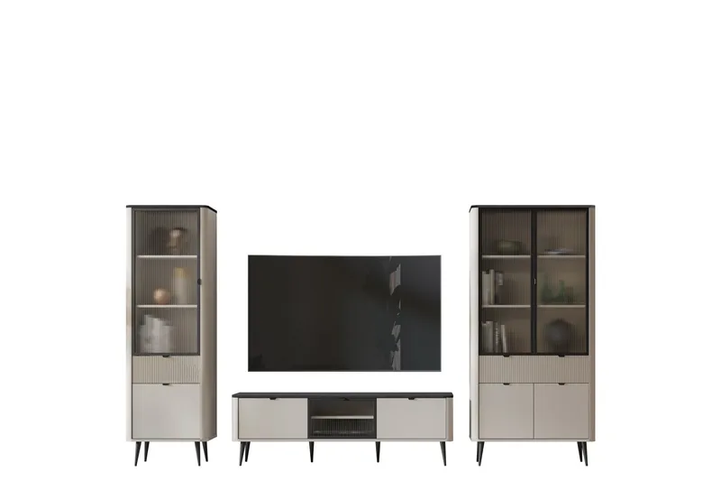 Cucina Möbelset För Vardagsrum - Brun - Möbler - Vardagsrum - Möbelset för vardagsrum