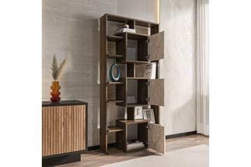 Dargaville Bokhylla 85 cm - Valnöt/Travertine - Förvaring - Hyllor - Bokhylla