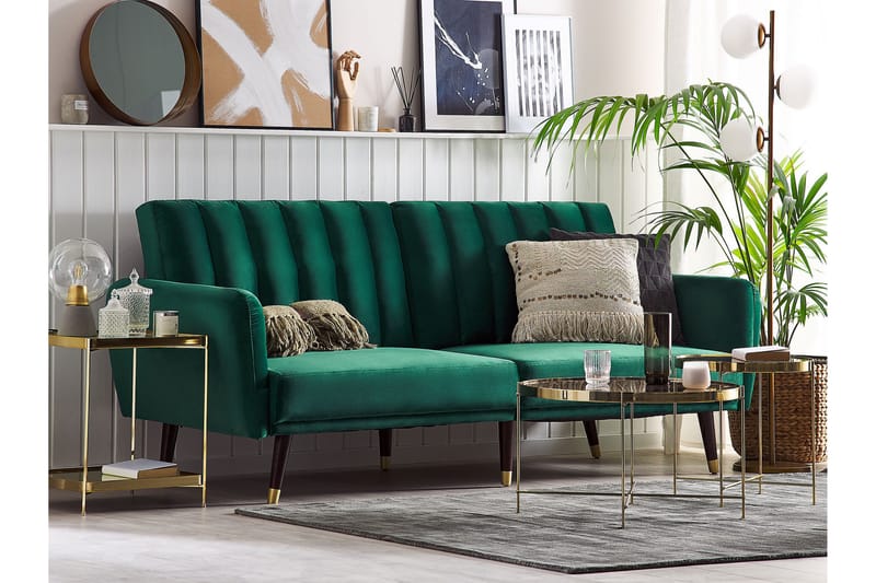 Debrina Bäddsoffa 3-sits - Grön - Möbler - Vardagsrum - Bäddsoffor