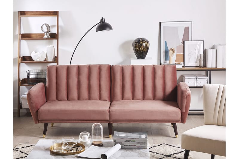 Debrina Bäddsoffa 3-sits - Rosa - Möbler - Vardagsrum - Bäddsoffor