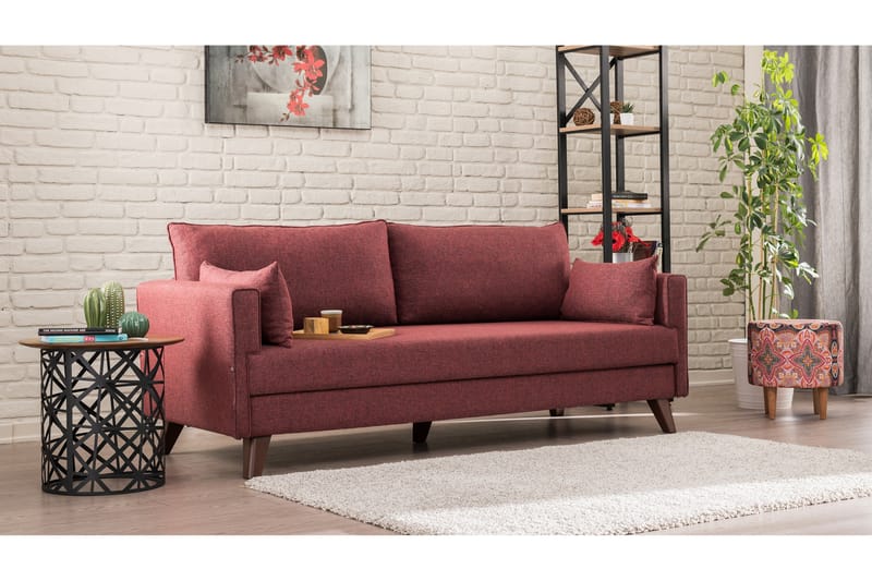 DENMARK Bäddsoffa 3-sits Röd - 3-sits bäddsoffa - Bäddsoffor