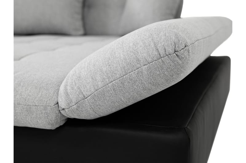 Djerra Bäddsoffa med Schäslong 3-sits i Konstläder - Vit/Grå - Möbler - Vardagsrum - Bäddsoffor