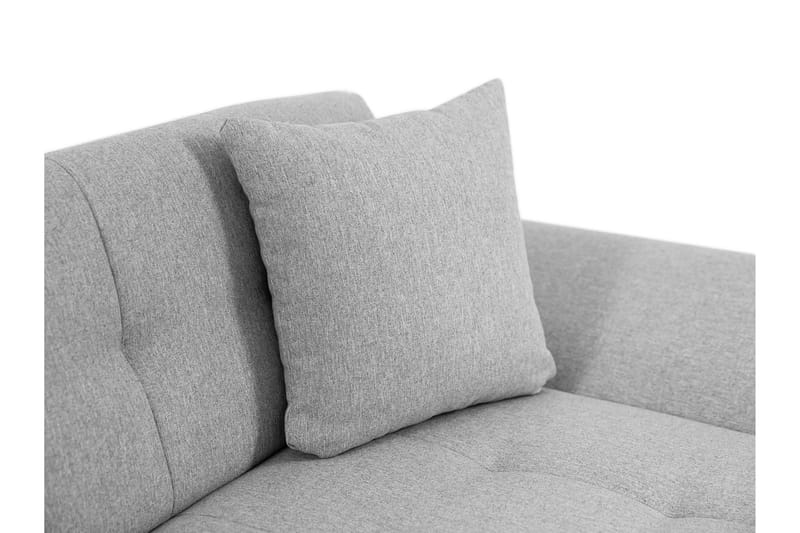 Djerra Bäddsoffa med Schäslong 3-sits i Konstläder - Vit/Grå - Möbler - Vardagsrum - Bäddsoffor
