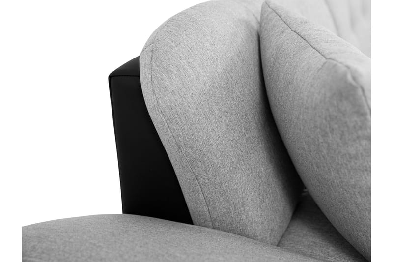 Djerra Bäddsoffa med Schäslong 3-sits i Konstläder - Vit/Grå - Möbler - Vardagsrum - Bäddsoffor