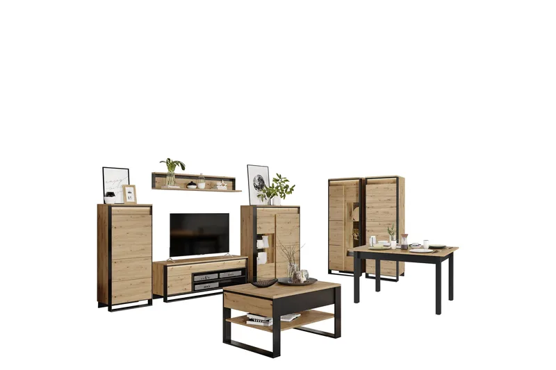 Dorana Möbelset För Vardagsrum, Beige