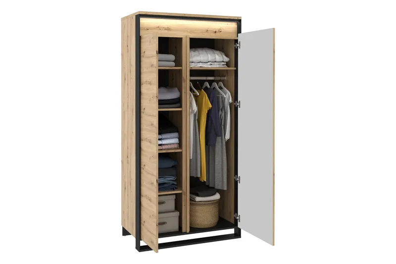 Dorana Möbelset För Vardagsrum - Brun/Svart - Möbler - Vardagsrum - Möbelset för vardagsrum