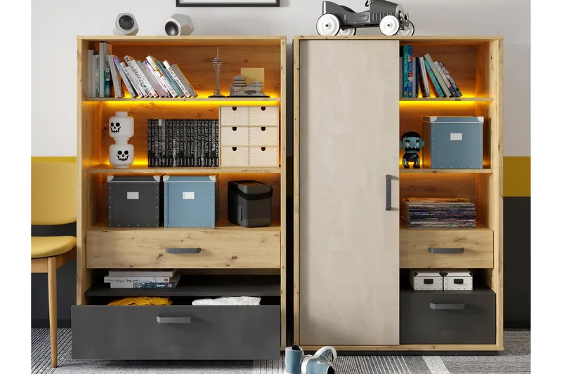 Drifts Möbelset För Vardagsrum - Grå - Möbler - Vardagsrum - Möbelset för vardagsrum