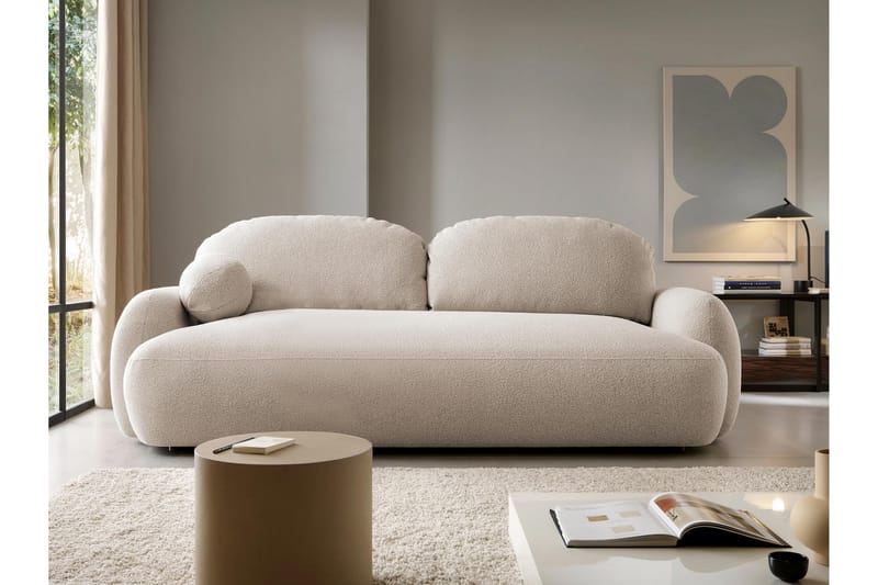 Efrem Bäddsoffa 3-sits - Beige - Möbler - Vardagsrum - Bäddsoffor