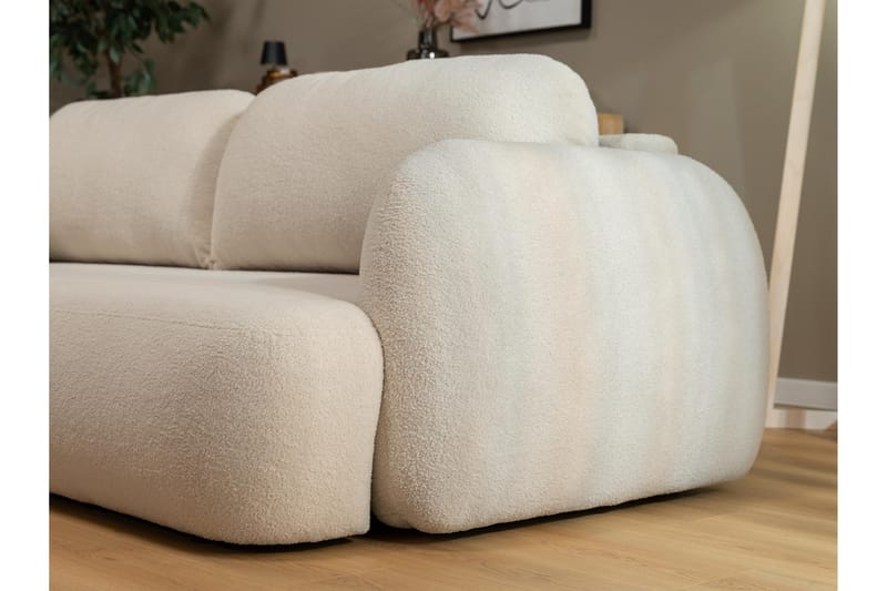 Efrem Bäddsoffa 3-sits - Beige - Möbler - Vardagsrum - Bäddsoffor