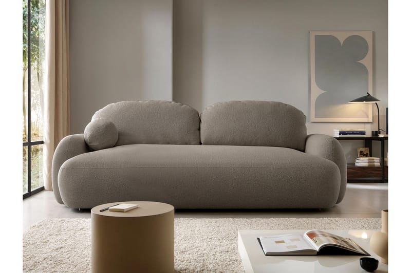 Efrem Bäddsoffa 3-sits - Grå - Möbler - Vardagsrum - Bäddsoffor