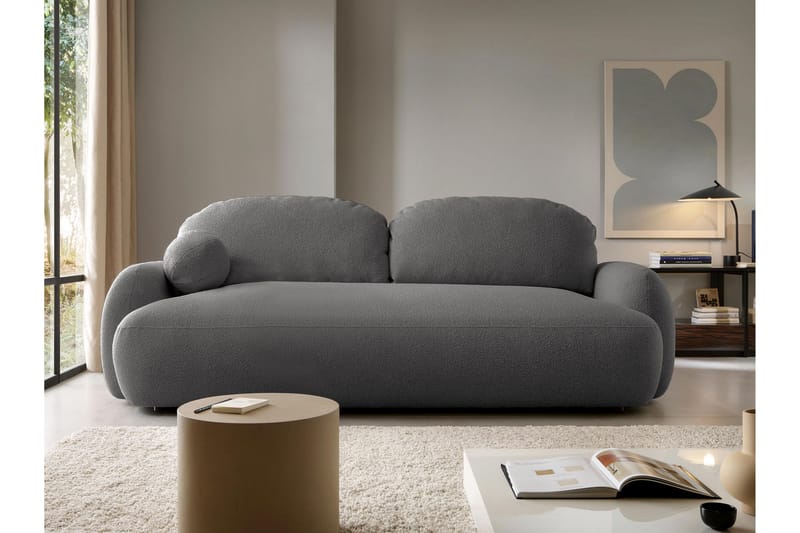 Efrem Bäddsoffa 3-sits - Grå - Möbler - Vardagsrum - Bäddsoffor