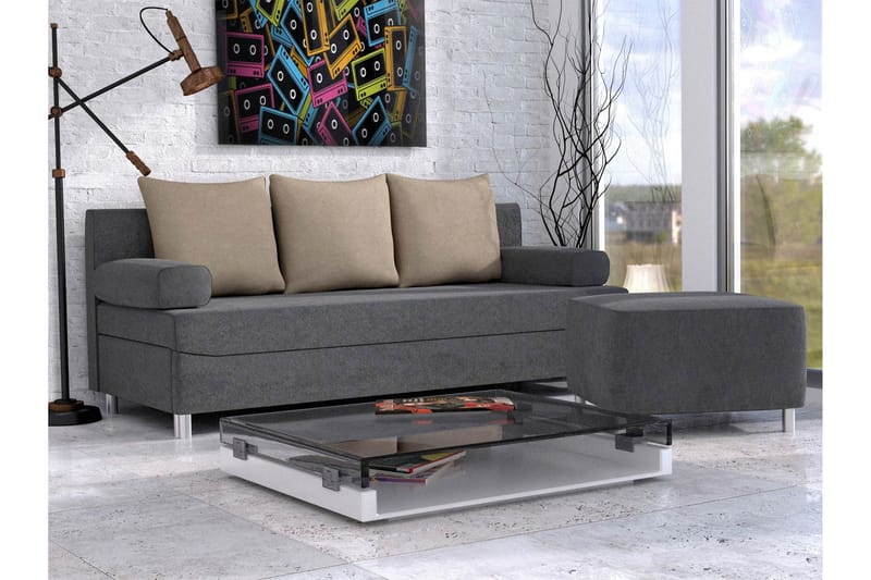 Eifion Bäddsoffa 3-sits - Mörkgrå - Möbler - Vardagsrum - Bäddsoffor