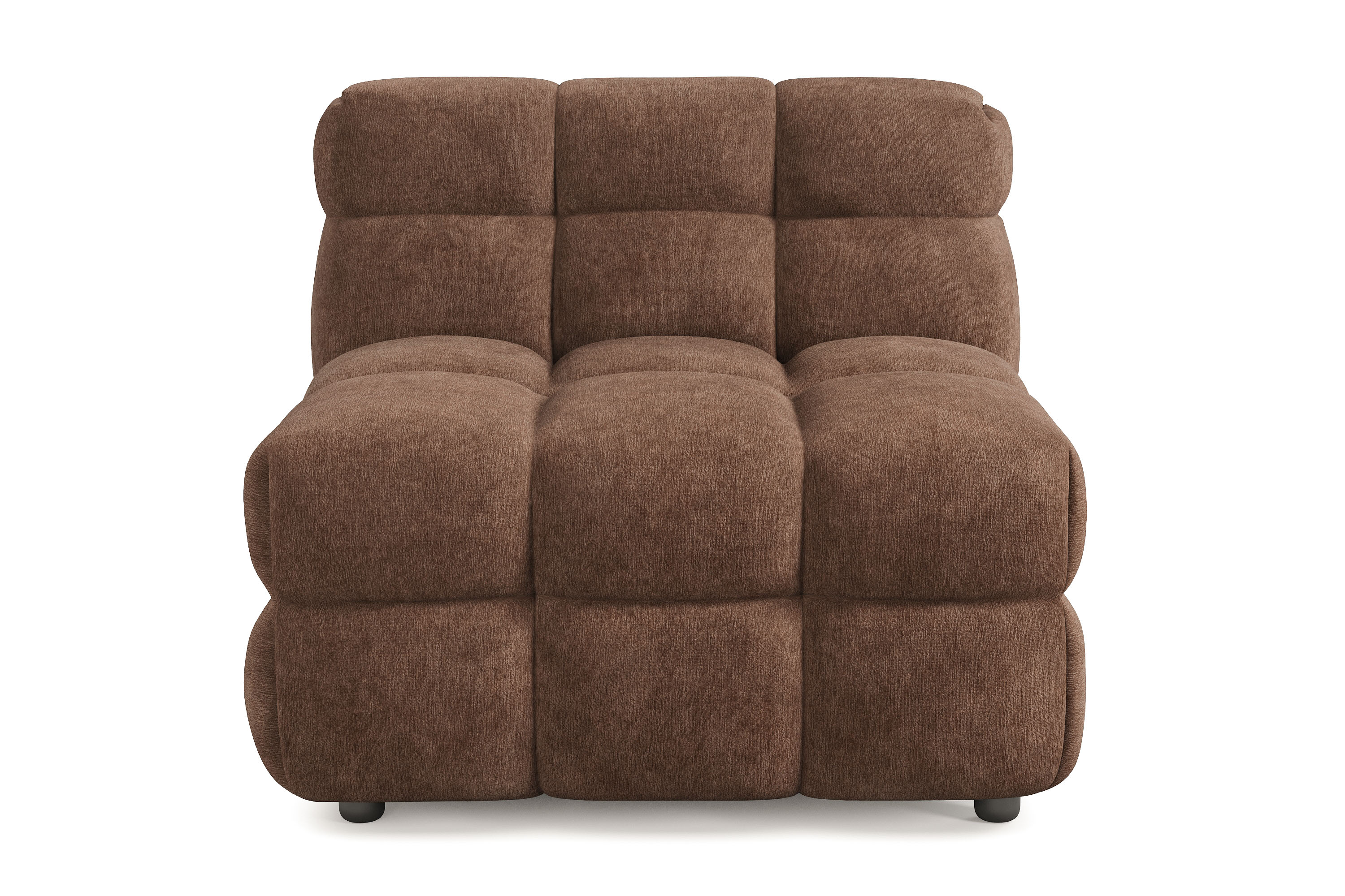 elise bubblig fåtölj - brun