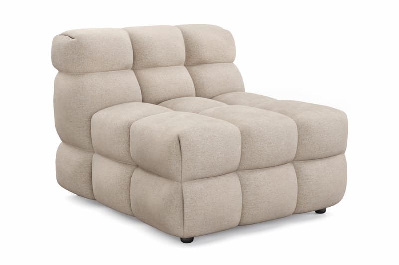Elise Bubblig Soffgrupp 3-sits Divansoffa Höger + Fåtölj - Beige - Möbler - Vardagsrum - Soffgrupper
