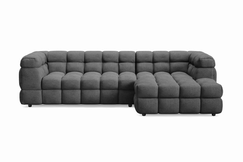 Elise Bubblig Soffgrupp 3-sits Divansoffa Höger + Fåtölj - Mörkgrå - Möbler - Vardagsrum - Soffgrupper