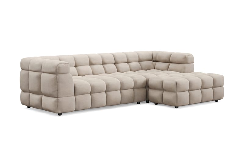 Elise Bubblig Soffgrupp 3-sits Divansoffa Vänster + Fåtölj - Beige - Möbler - Vardagsrum - Soffgrupper