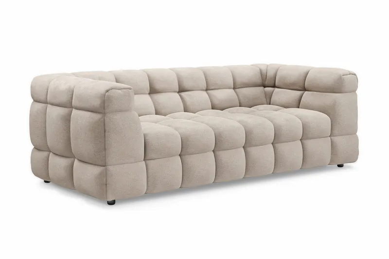 Elise Bubblig Soffgrupp 3-sits Soffa + Fåtölj - Beige - Möbler - Vardagsrum - Soffgrupper