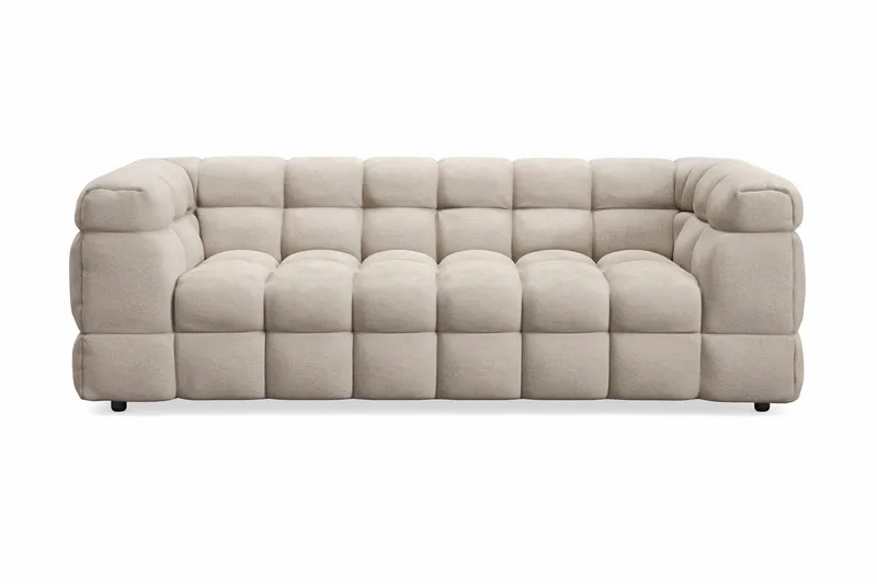 Elise Bubblig Soffgrupp 3-sits Soffa + Fåtölj - Beige - Möbler - Vardagsrum - Soffgrupper