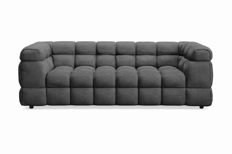 Elise Bubblig Soffgrupp 3-sits Soffa + Fåtölj - Mörkgrå - Möbler - Vardagsrum - Soffgrupper