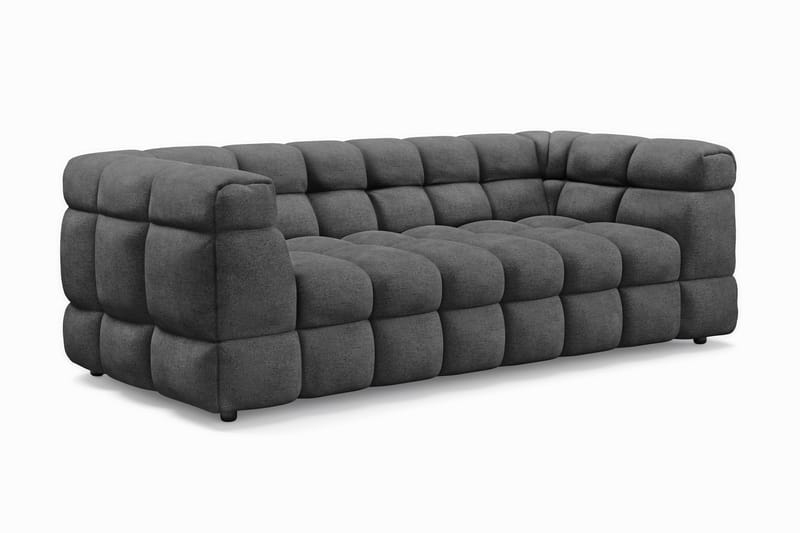 Elise Bubblig Soffgrupp 3-sits Soffa + Fåtölj - Mörkgrå - Möbler - Vardagsrum - Soffgrupper