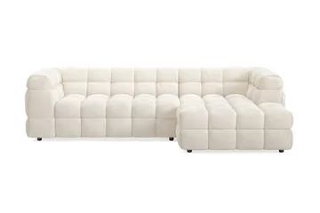 Elise Bubblig Soffgrupp 4-sits Divansoffa Höger + Fåtölj - Beige - Möbler - Vardagsrum - Soffgrupper