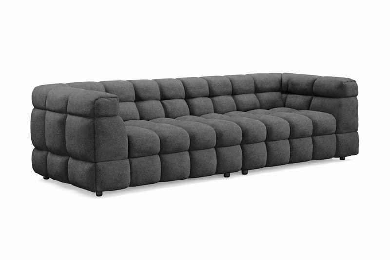 Elise Bubblig Soffgrupp 4-sits Soffa + Fåtölj - Mörkgrå - Möbler - Vardagsrum - Soffgrupper