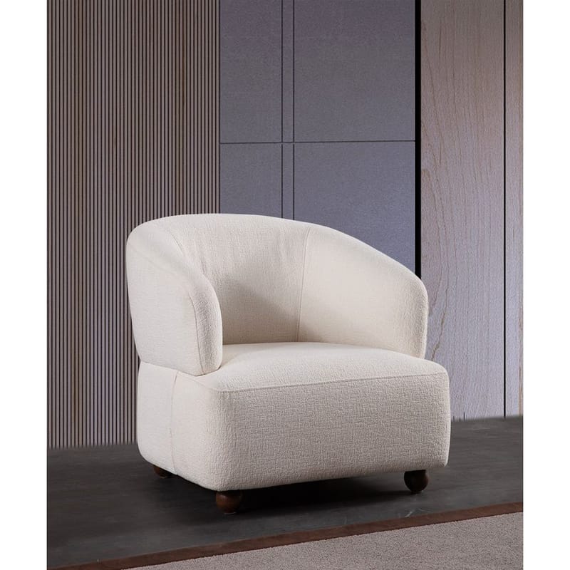 Elvaris Fåtölj - Vit - Möbler - Vardagsrum - Fåtöljer