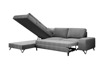 Emet Bäddsoffa med Schäslong 4-sits - Brun - Möbler - Vardagsrum - Bäddsoffor