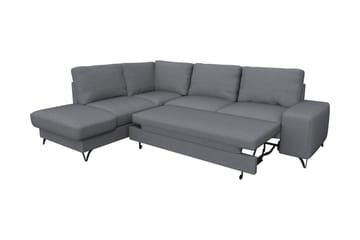 Emet Bäddsoffa med Schäslong 4-sits - Grå - Möbler - Vardagsrum - Bäddsoffor
