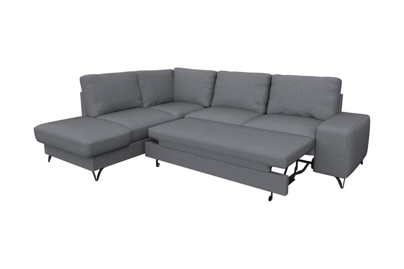 Emet Bäddsoffa med Schäslong 4-sits - Grå - Möbler - Vardagsrum - Bäddsoffor