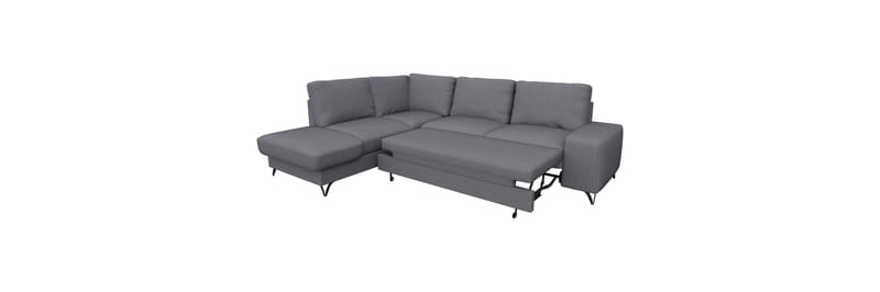 Emet Bäddsoffa med Schäslong 4-sits - Grå - Möbler - Vardagsrum - Bäddsoffor